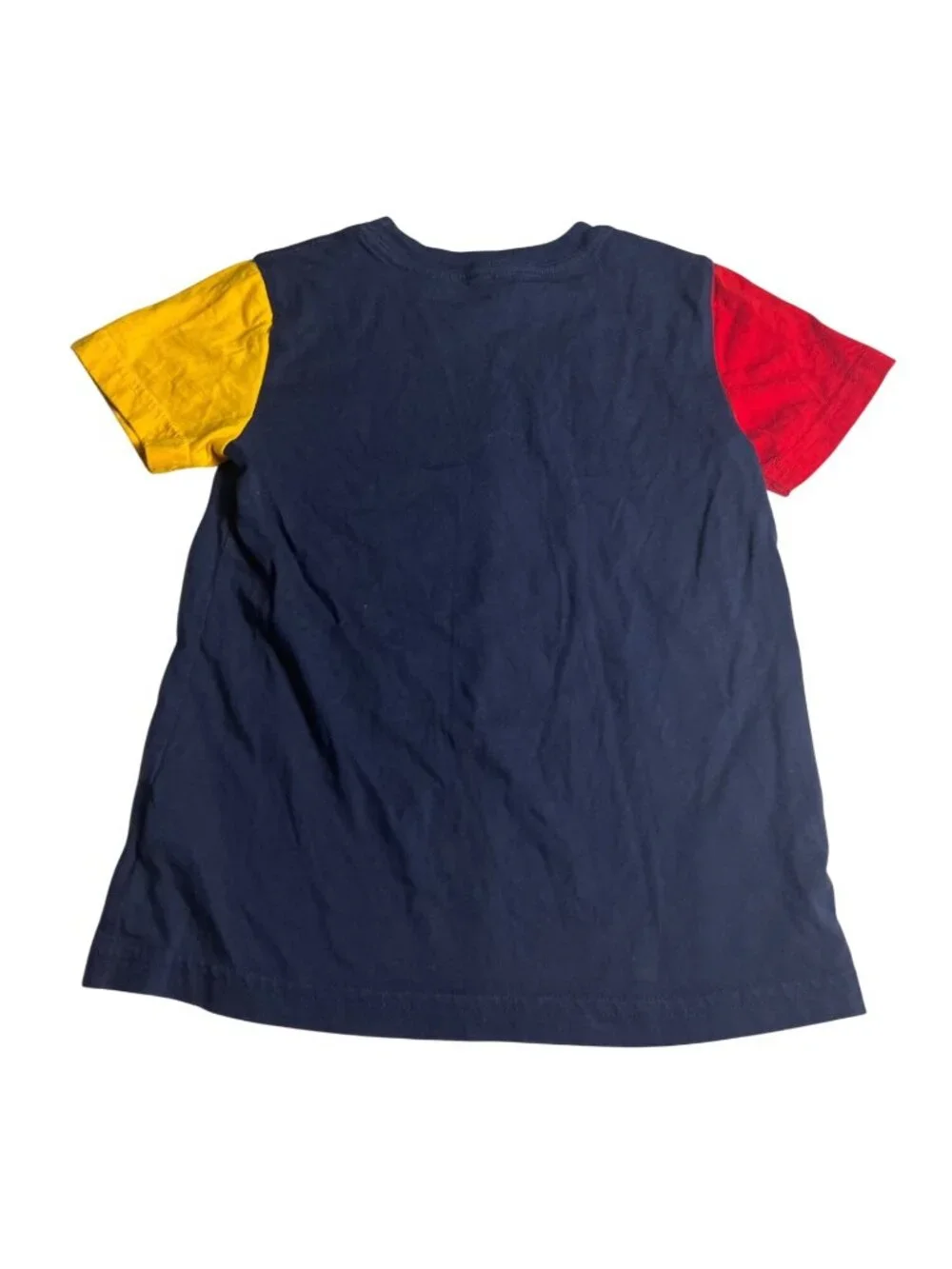 Polo Ralph Lauren Boys Color Block Polo Bear Graphic Tee 4T Navy/Red/Yellow